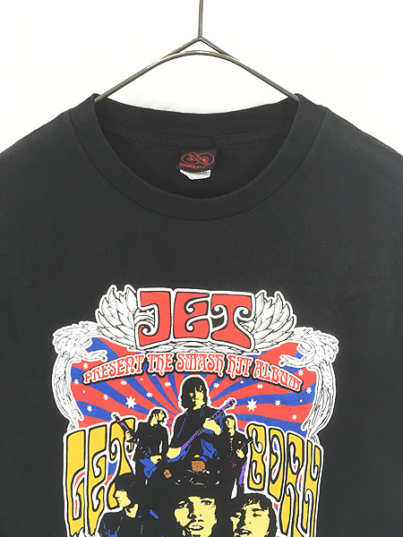 古着 00s JET 「GET BORN」 ツアー ガレージ ロック バンド Tシャツ M