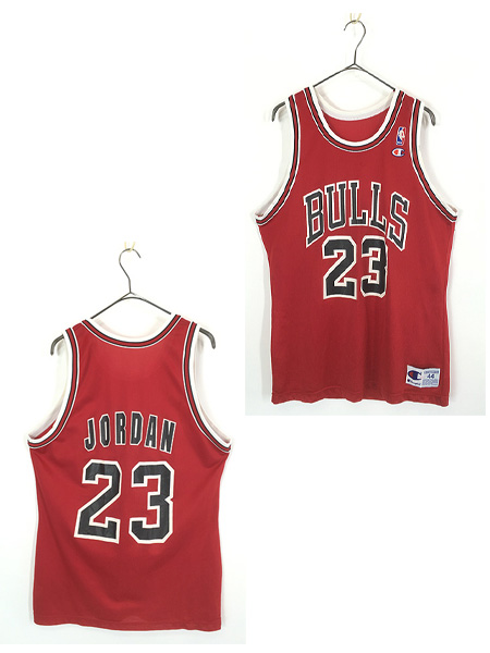 古着 90s USA製 Champion NBA Chicago BULLS ブルズ No23 「JORDAN