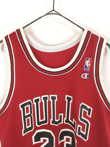 古着 90s USA製 Champion NBA Chicago BULLS ブルズ No23 「JORDAN