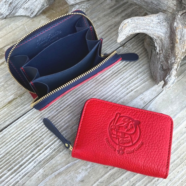 広島ジビエレザー×広島東洋カープ鹿革ミニ財布 1個(ミニ財布