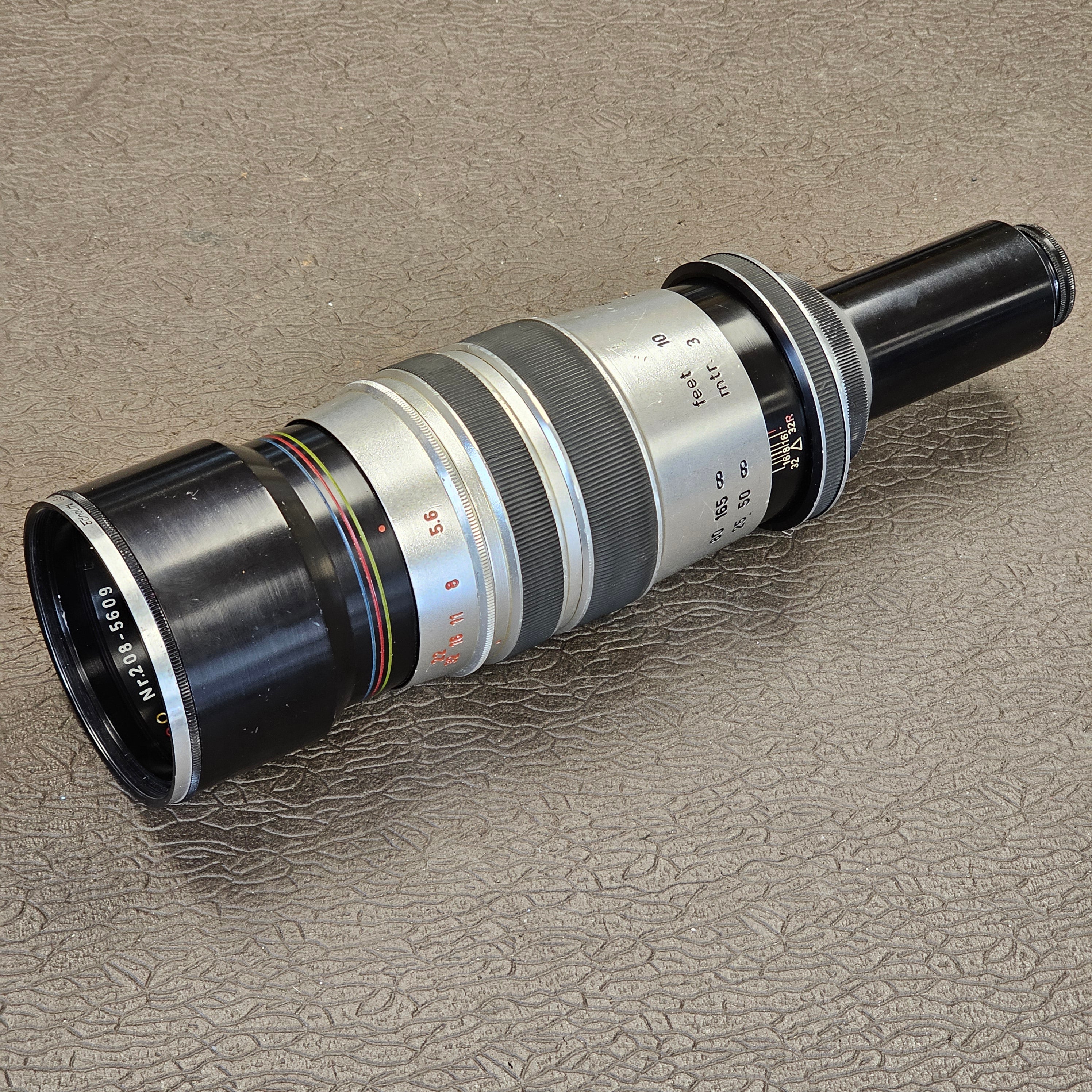 Heinz Kilfitt Munchen Tele-Kilar 300mm f5.6 C-Mount Lens S# Nr.208