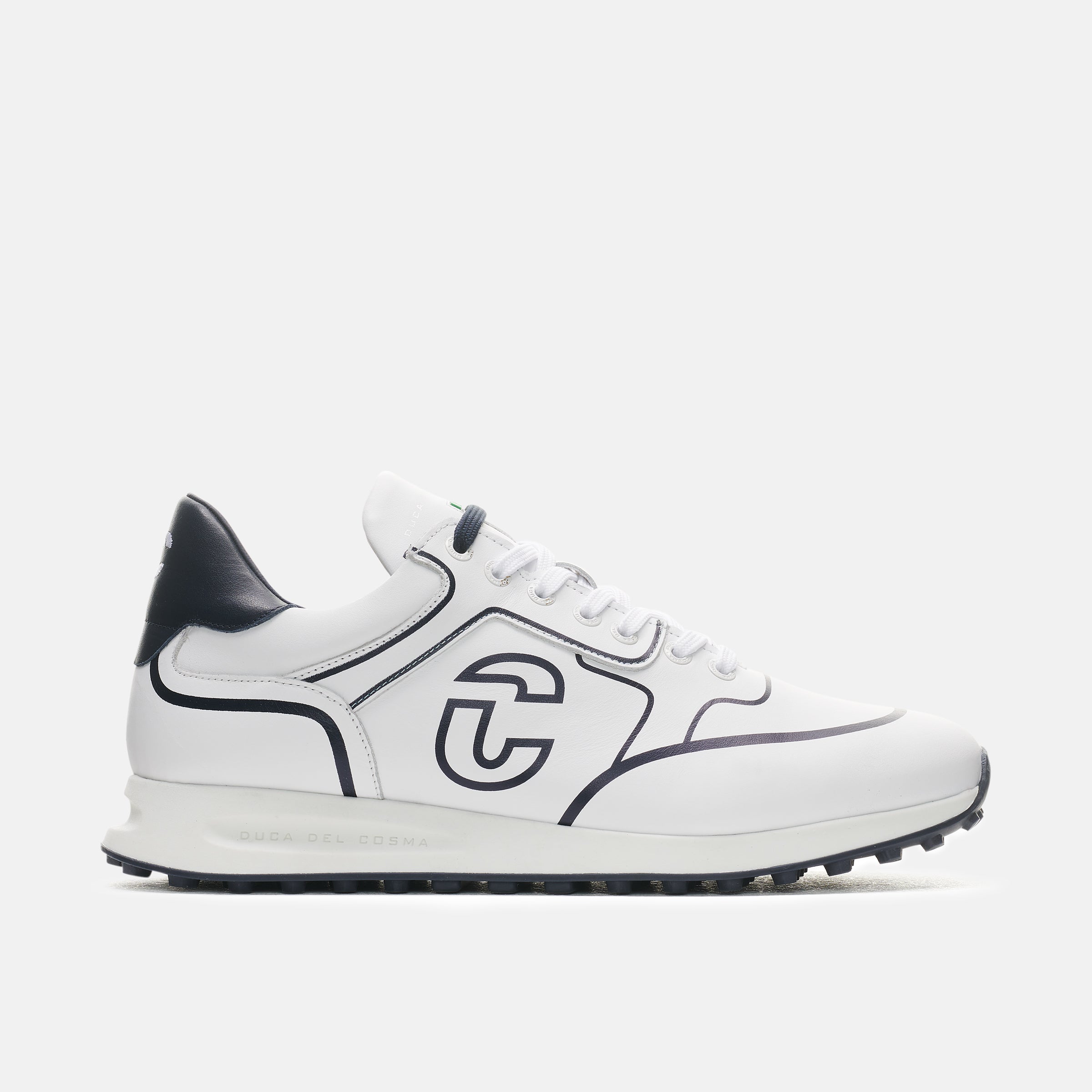 Flyer - White/Navy | Men's Golf Shoes – Duca del Cosma US
