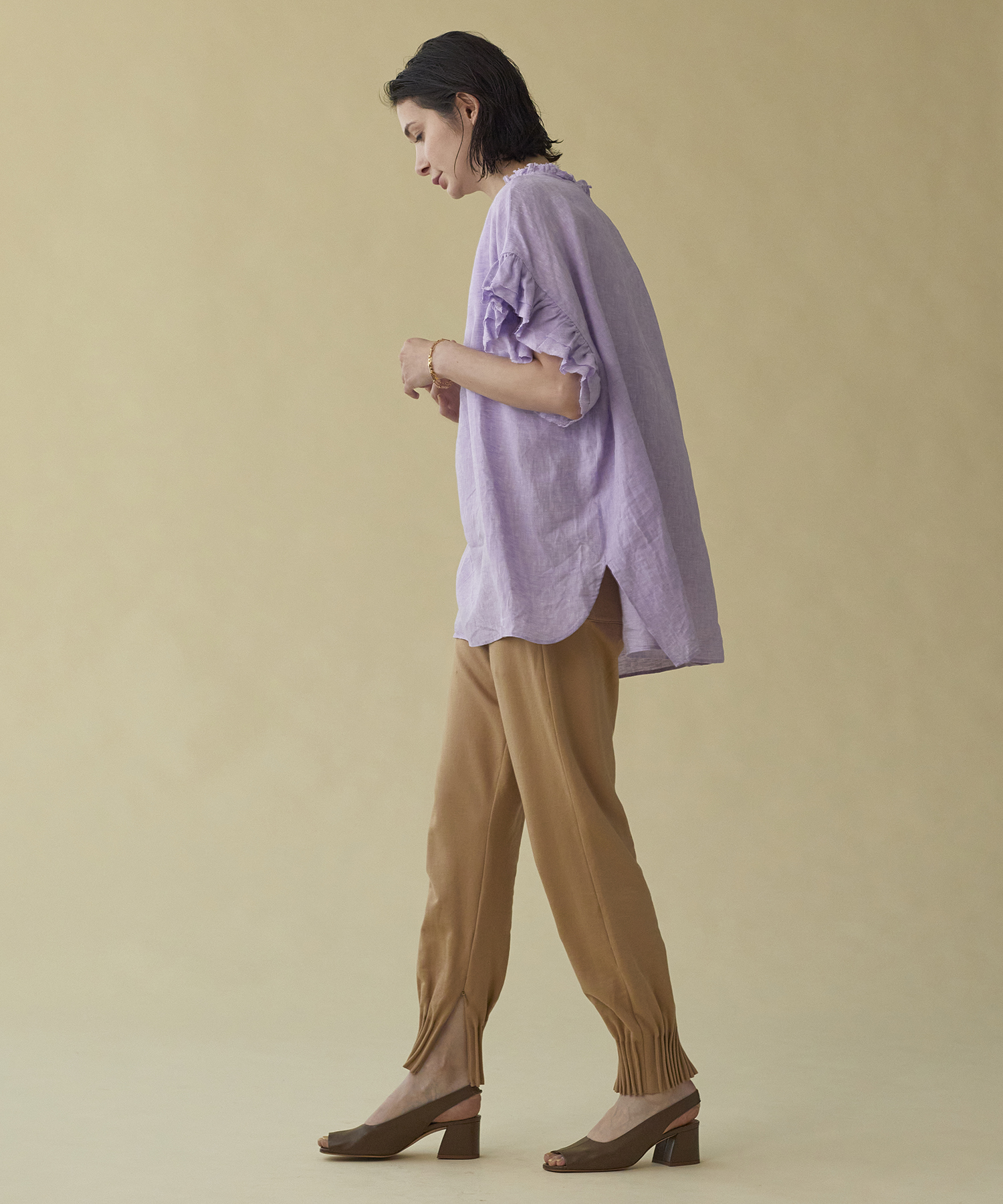 リネンフリルブラウス ｜ハウス オブ ロータス＜HOUSE OF LOTUS＞公式