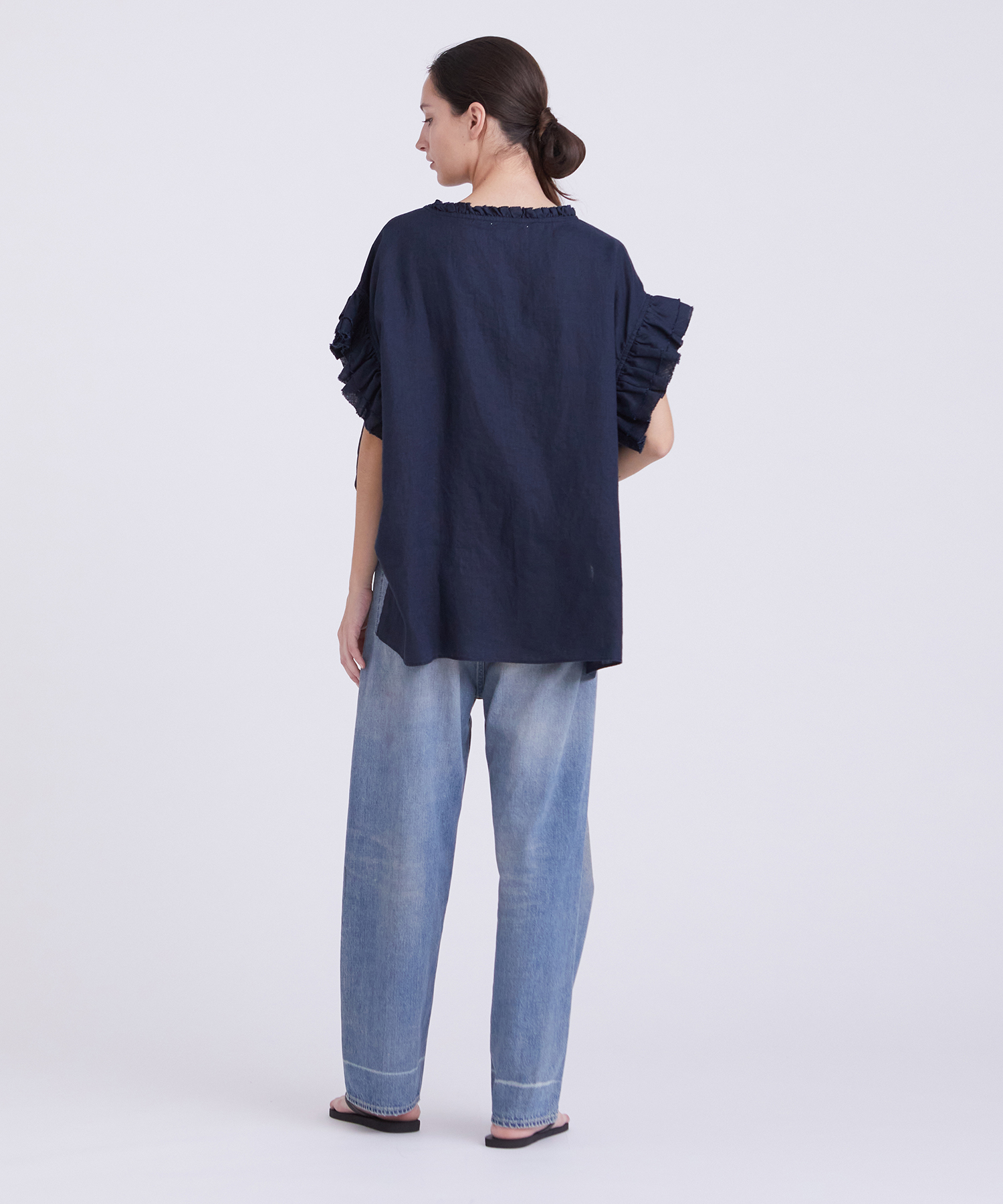 リネンフリルブラウス ｜ハウス オブ ロータス＜HOUSE OF LOTUS＞公式