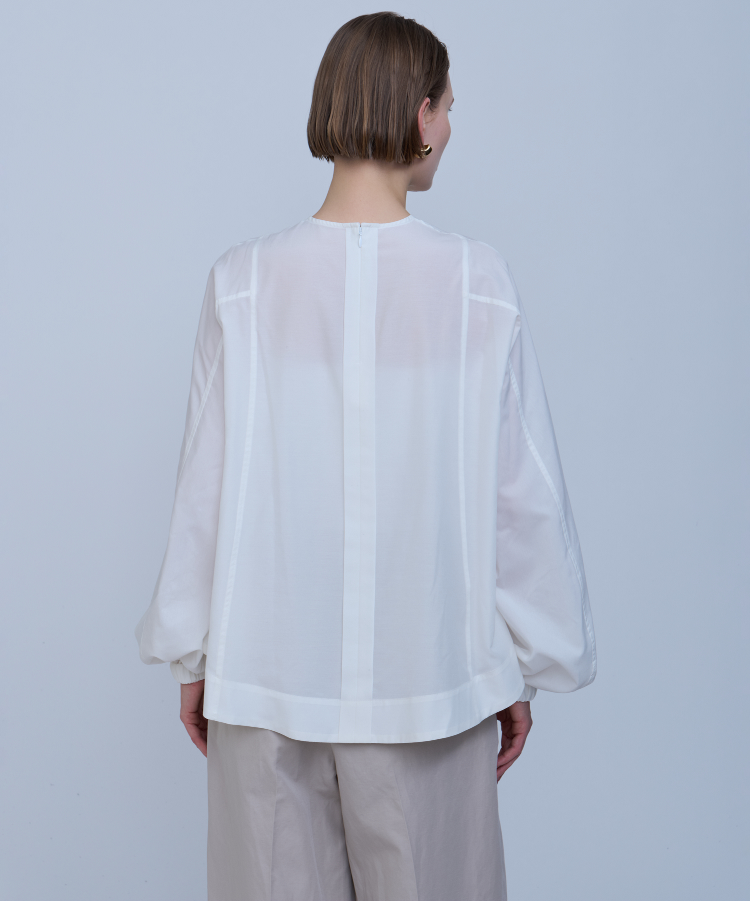 ポリエステルコットンローンブラウス ｜ハウス オブ ロータス＜HOUSE