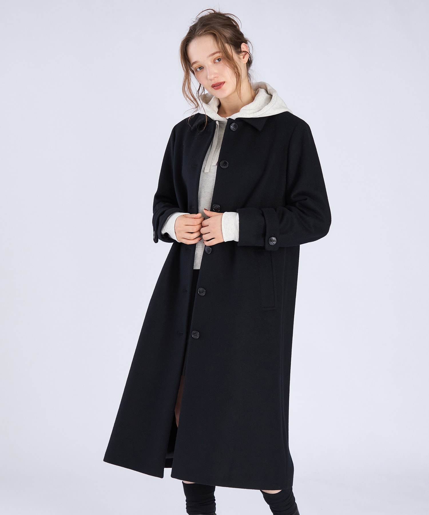 ラムウールロングコート ｜To b. by agnès b.（トゥービー バイ