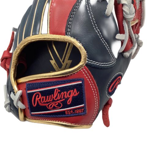 Rawlings Hyper 軟式グローブ レッド/ネイビー Rawlings Hyper 軟式