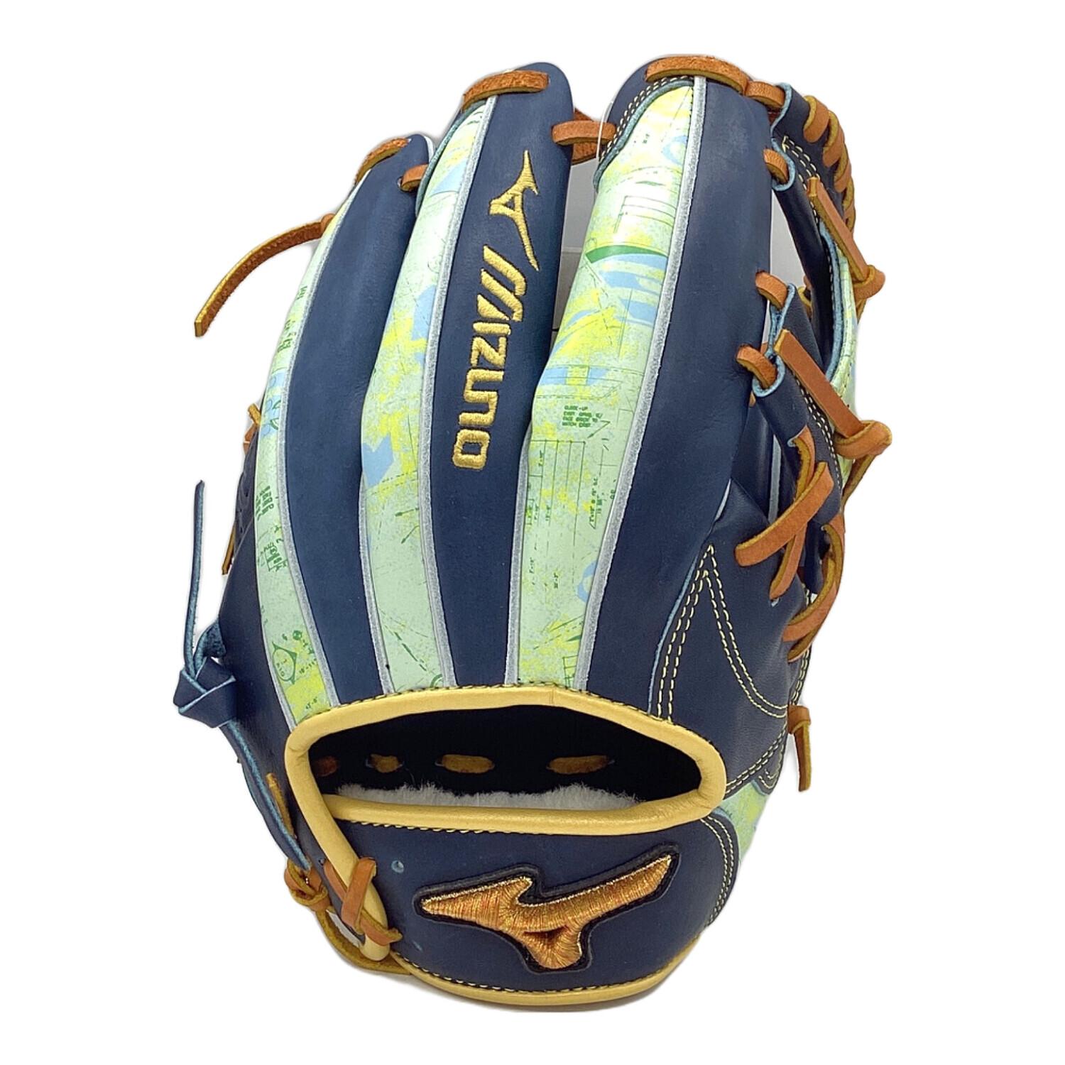 MIZUNO PRO (ミズノ プロ) 軟式グローブ SIZE 9 ネイビー 保存袋付き