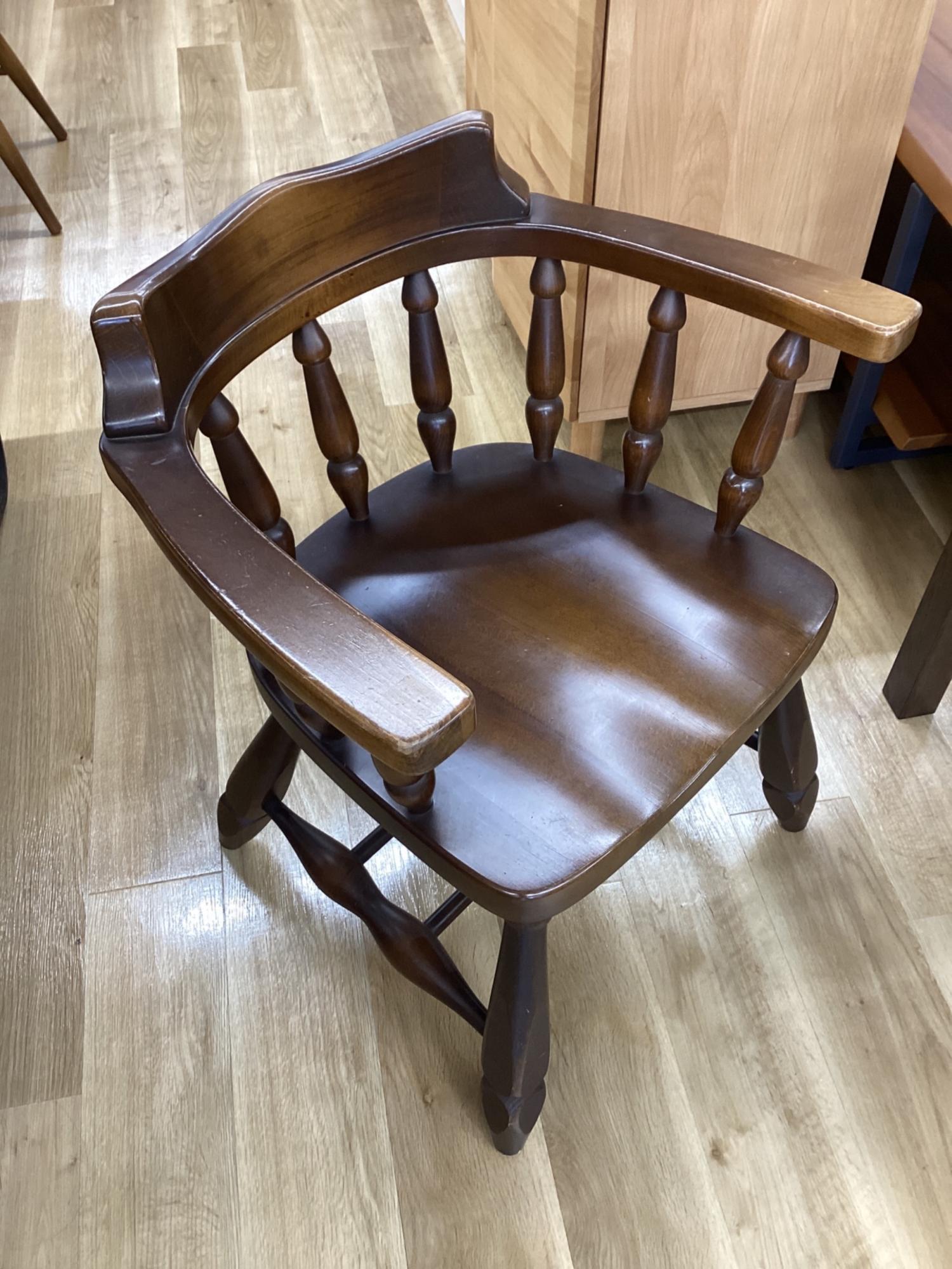 飛騨産業 (ヒダサンギョウ) ウィンザーチェア ブラウン キツツキマーク