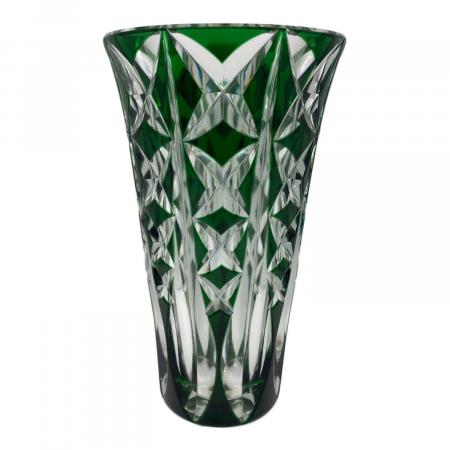 Saint Louis (サンルイ) フラワーベース クリスタルガラス グリーン