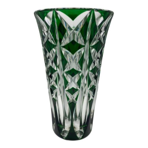 Saint Louis (サンルイ) フラワーベース クリスタルガラス グリーン