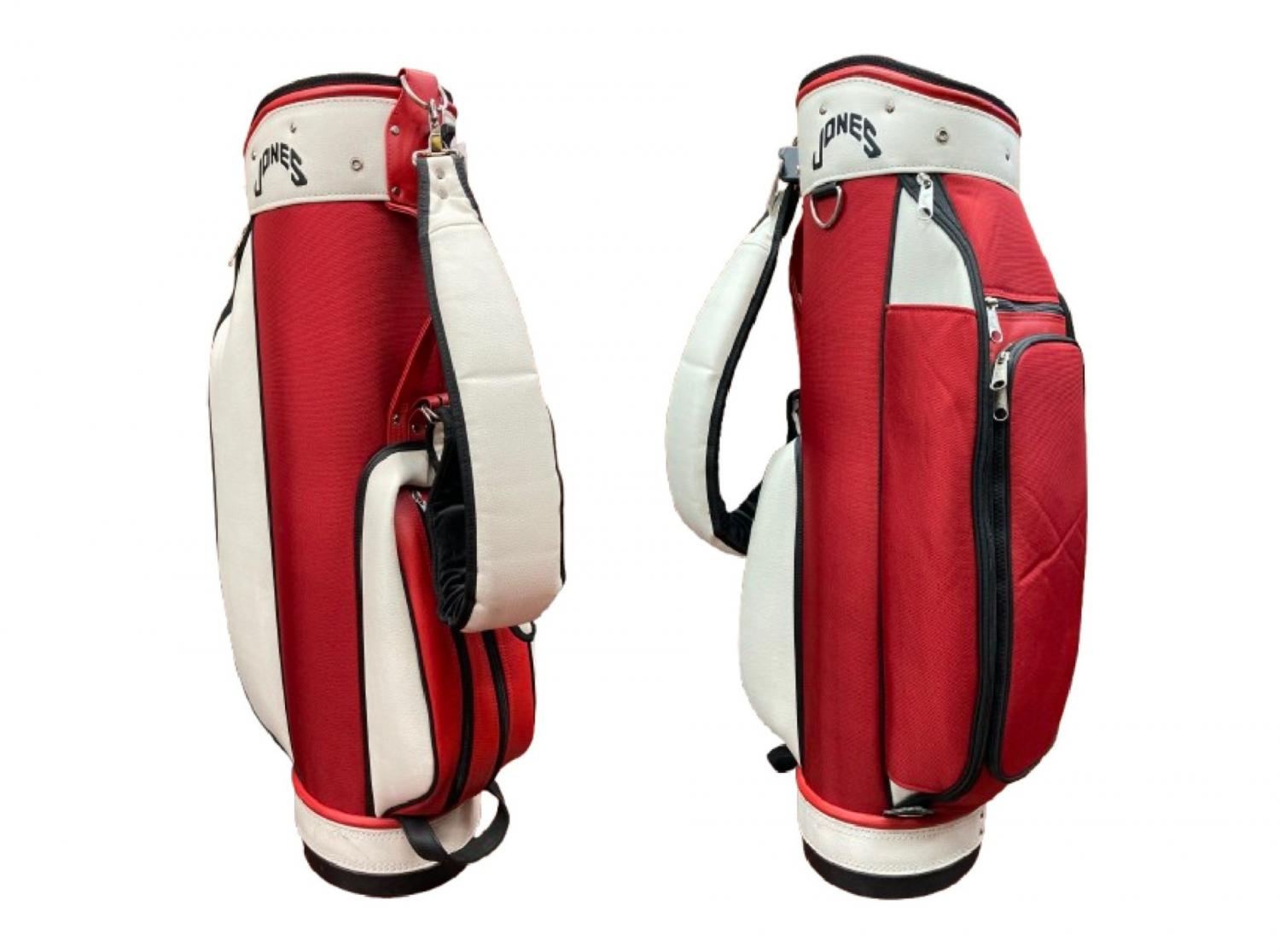 JONES (ジョーンズ) RIDER キャディバッグ レッド×ホワイト