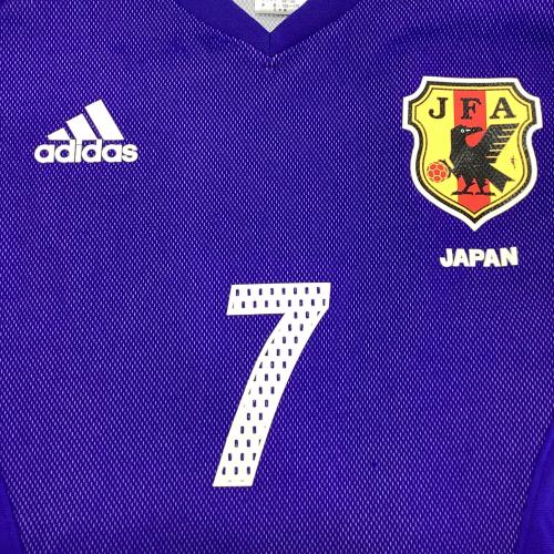 日本代表 サッカーユニフォーム SIZE M ブルー 【7】中田英寿