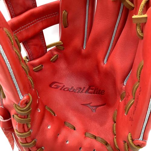 MIZUNO (ミズノ) 硬式グローブ レッド ケース付 Global Elite 鈴木
