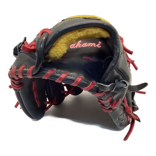 MIZUNO (ミズノ) 硬式グローブ ブラック×レッド ケース付 Mizuno Pro