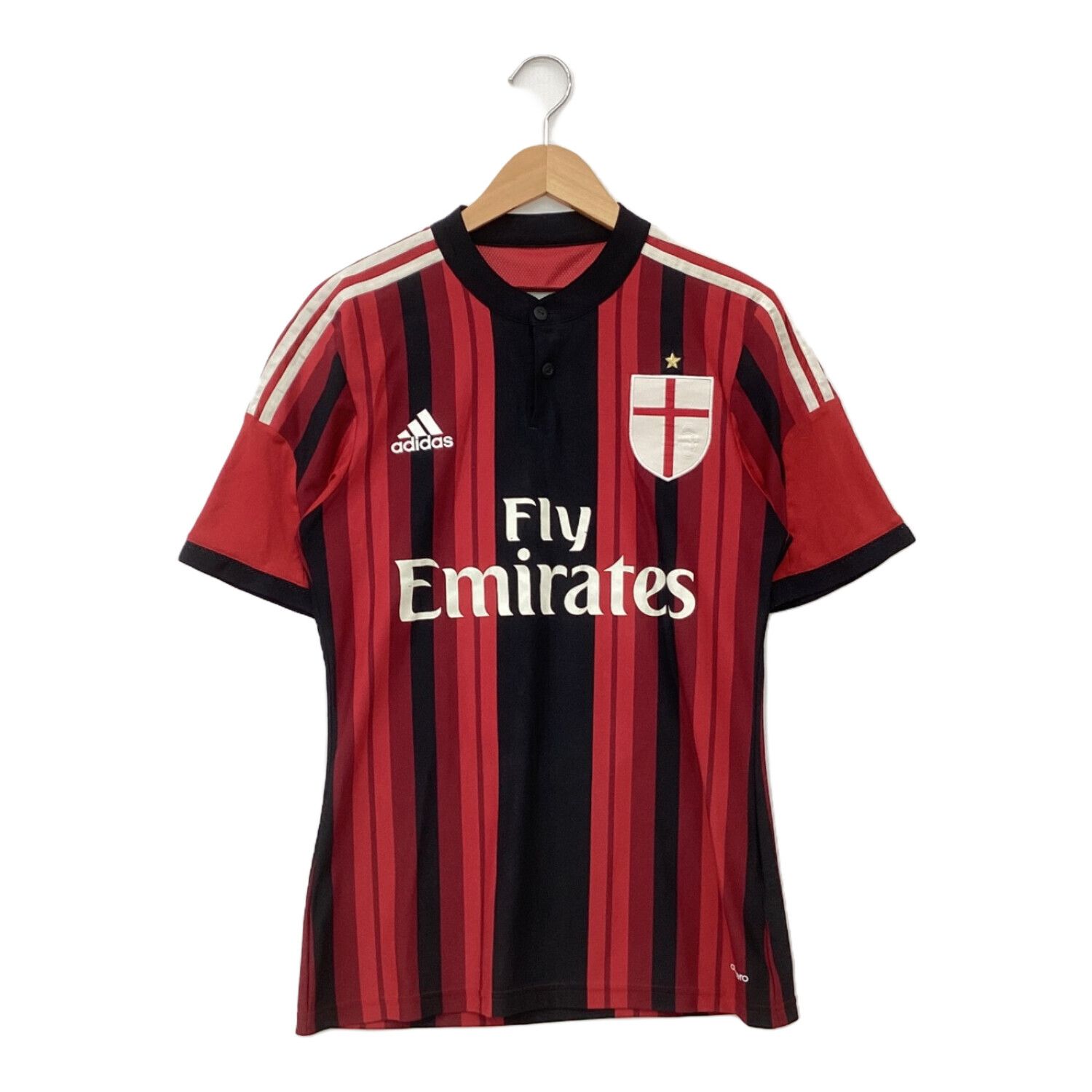 ACミラン ACミラン adidas サッカーシャツ Mサイズ 赤黒 アディダス