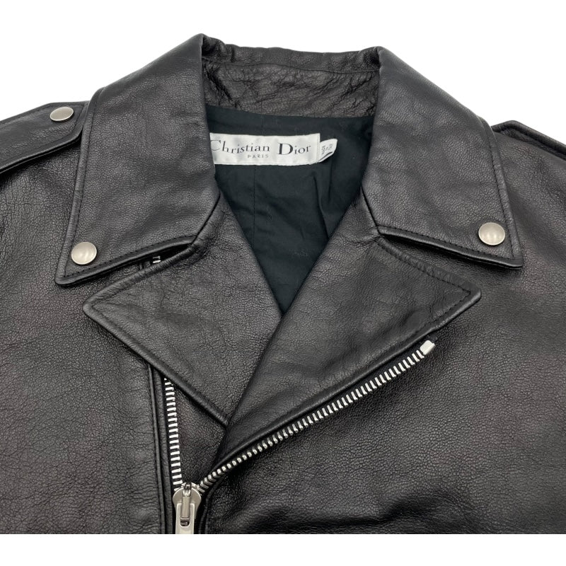 クリスチャン・ディオール Christian Dior スタッズ装飾レザーバイカー