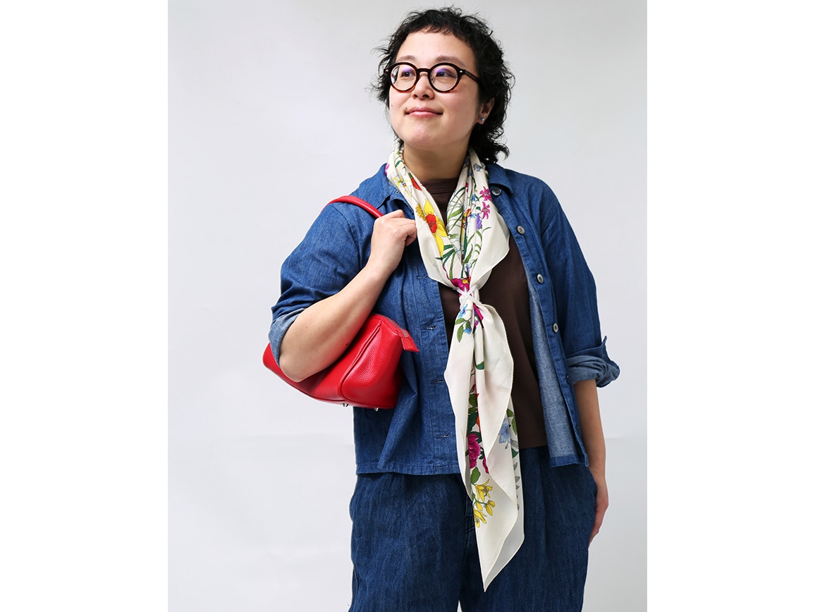 大判シルクスカーフ・花柄(90_マルチ): ｜ カタログ通販のハルメク