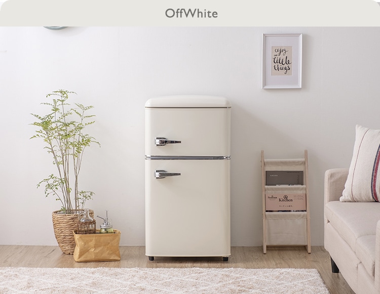 冷蔵庫 81L レトロ PRR-082D-B