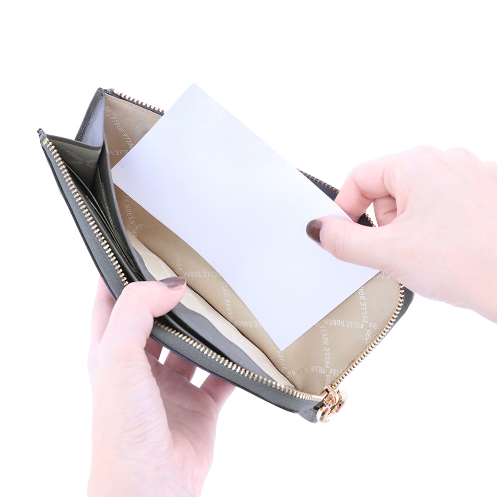 ペレボルサ PELLE BORSA ミナト L字ファスナーコンパクト長財布 Minato