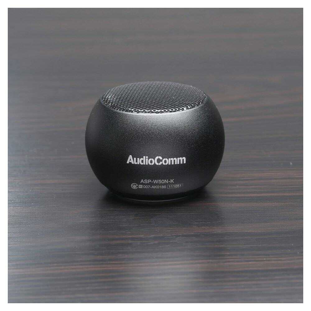 オーム電機 ワイヤレスミニスピーカー 1台(ブラック): サンドラッグ