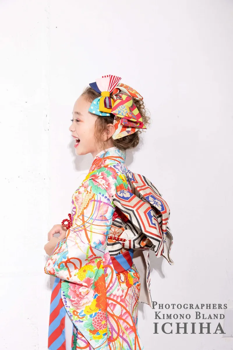 7歳七五三レンタル アンティーク復刻 百花繚