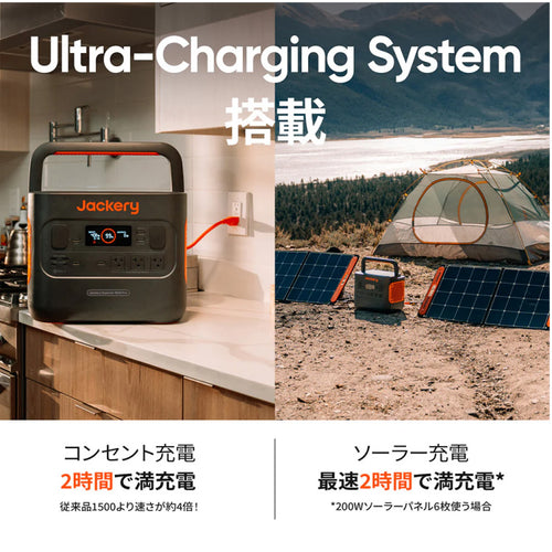 Jackery ポータブル電源 1500Pro【JE-1500B】 — PLOW(プラウ)公式ストア