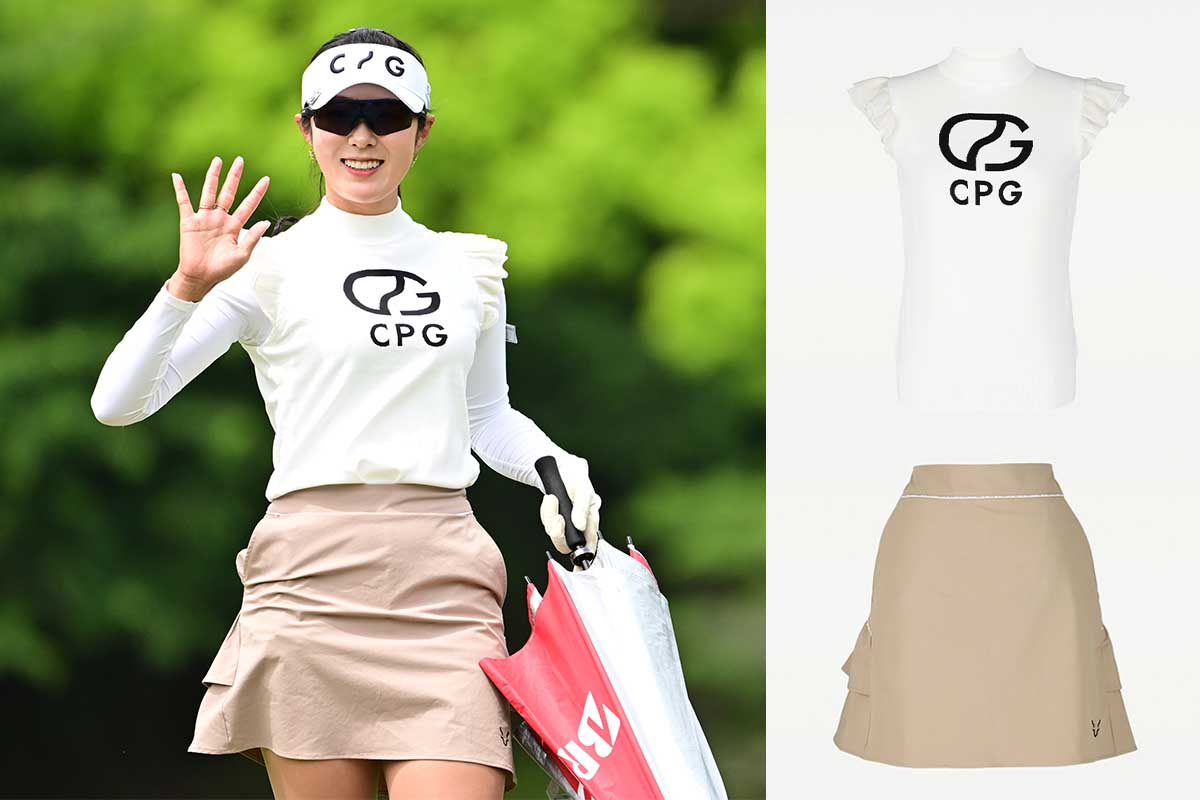 CPG GOLF」の華やかなフレアスカートに熱視線！ フェミニンな魅力満載