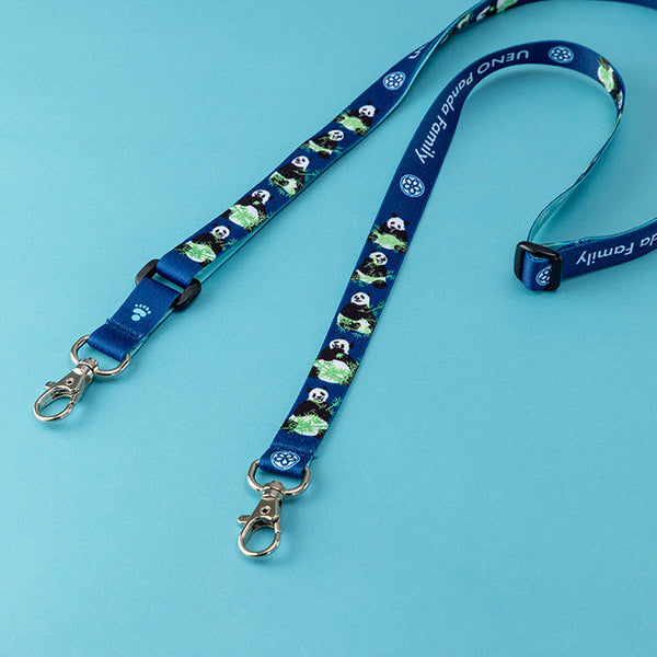 上野パンダファミリー ネックストラップ（BU） – 江戸東京一