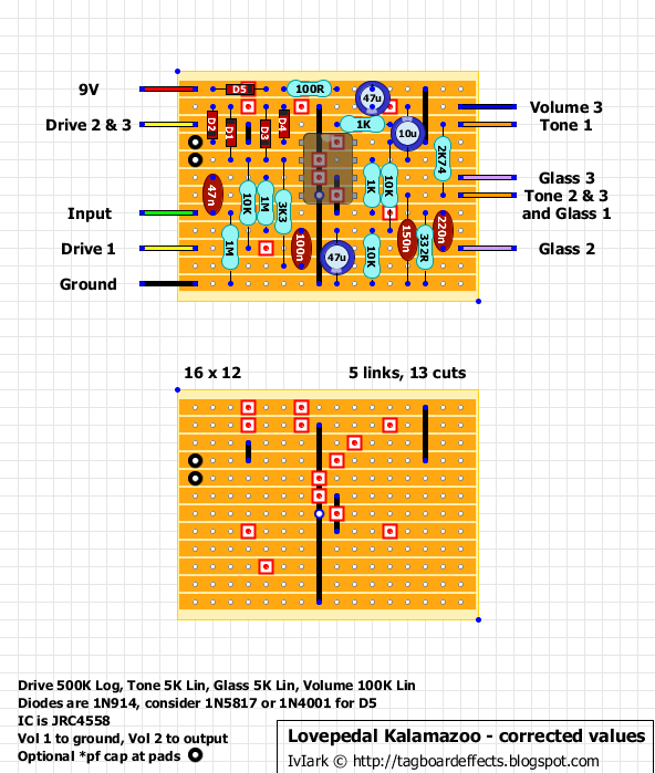 Love Pedal Kalamazoo自作！非常に優秀な生産終了オーバードライブらしい。