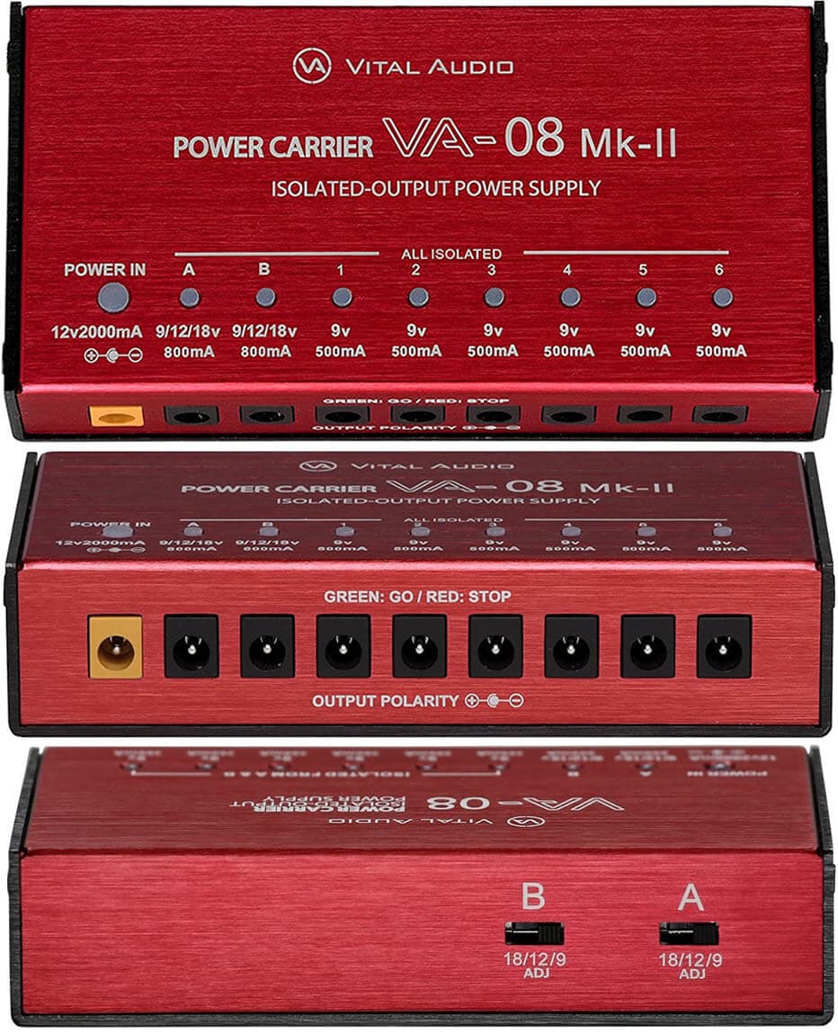 Vital Audio POWER CARRIER VA-08 MkII - 8個のエフェクターに電源供給