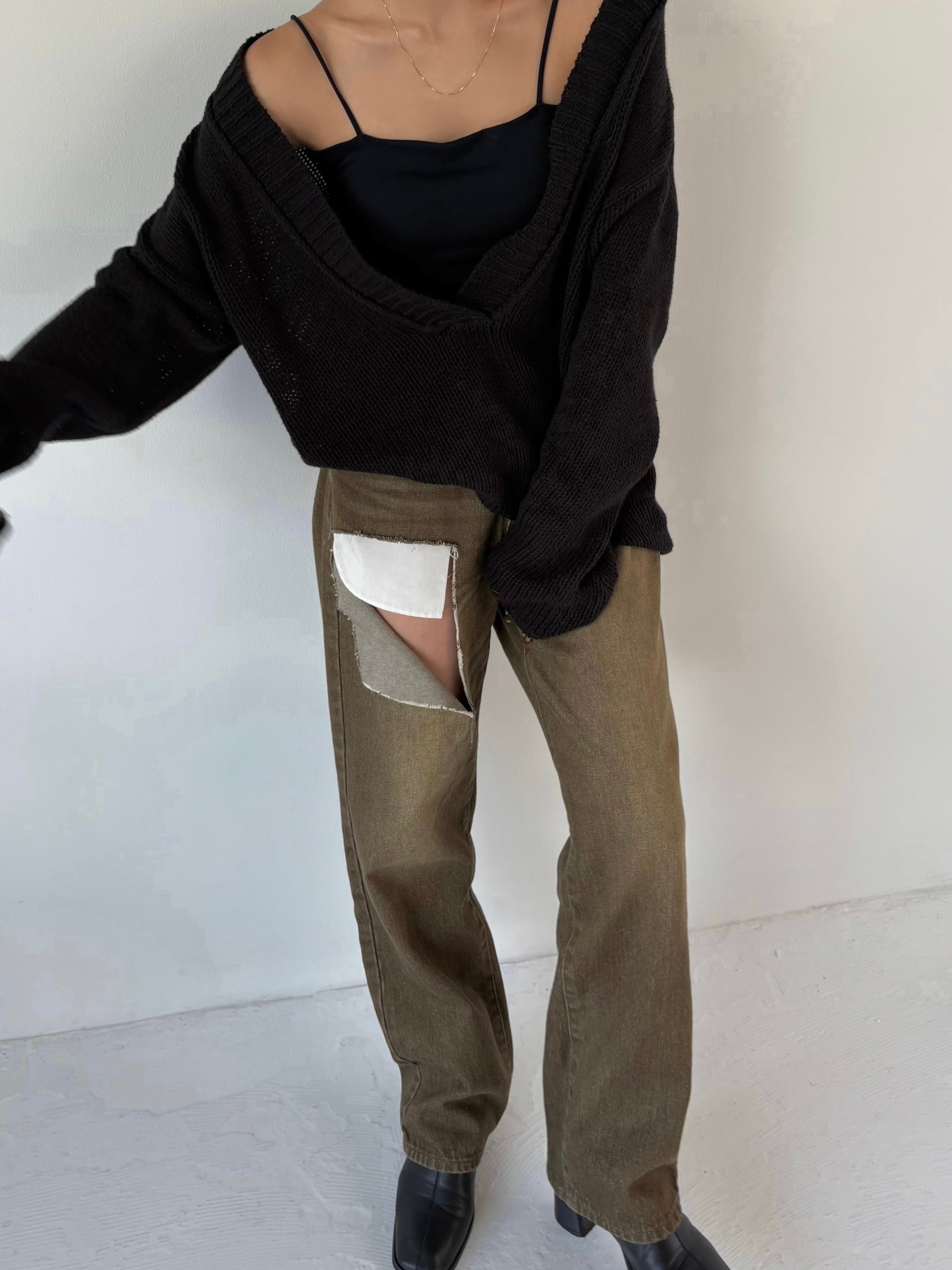 CUT OUT STRAIGHT DENIM | efu(エフ)official通販サイト – efu official