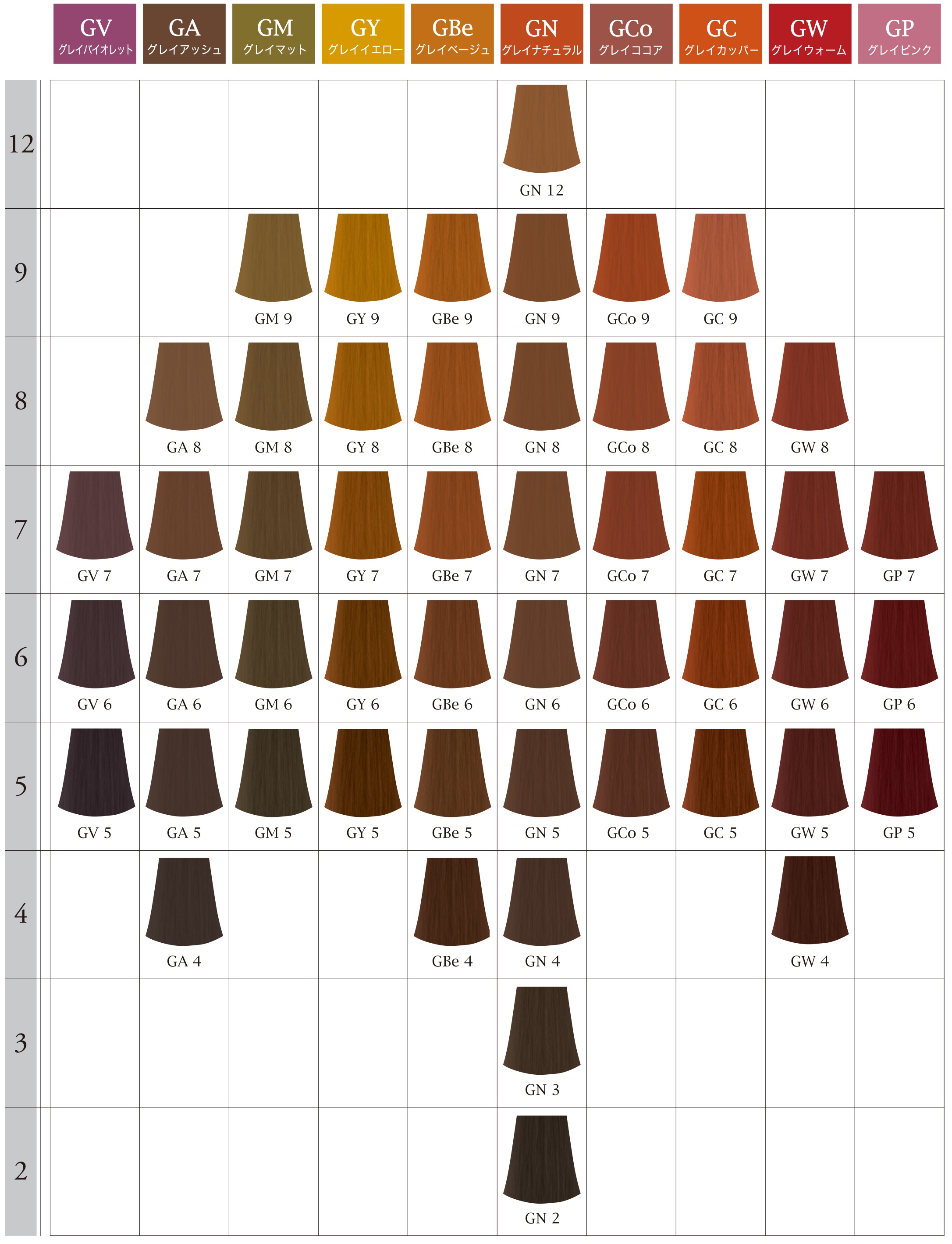 グレイシスカラー 岡本商会｜HBグレイシスカラー(2 GN<br>グレイナチュラル): ヘア