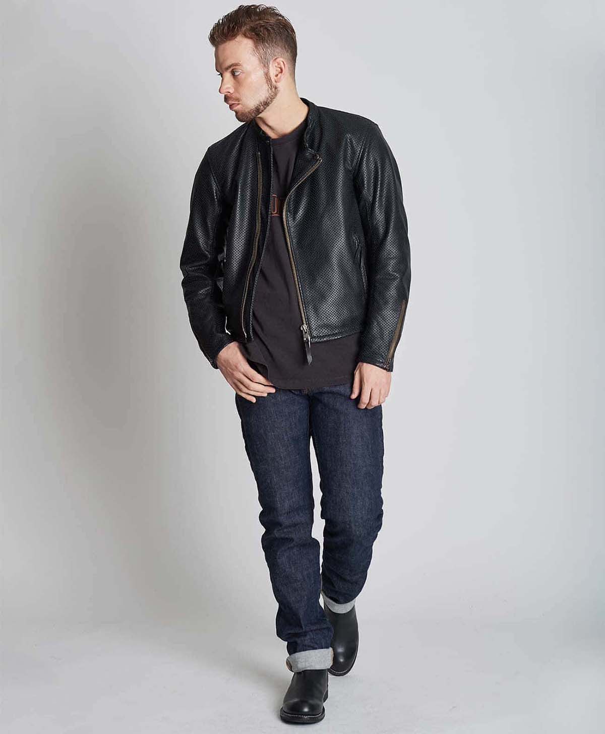 革ジャン パンチング レザージャケット｜カドヤ公式オンラインショップ