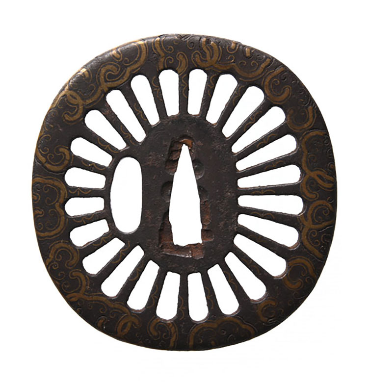 平安城 車透鍔/鐔 ｜日本刀販売は永楽堂