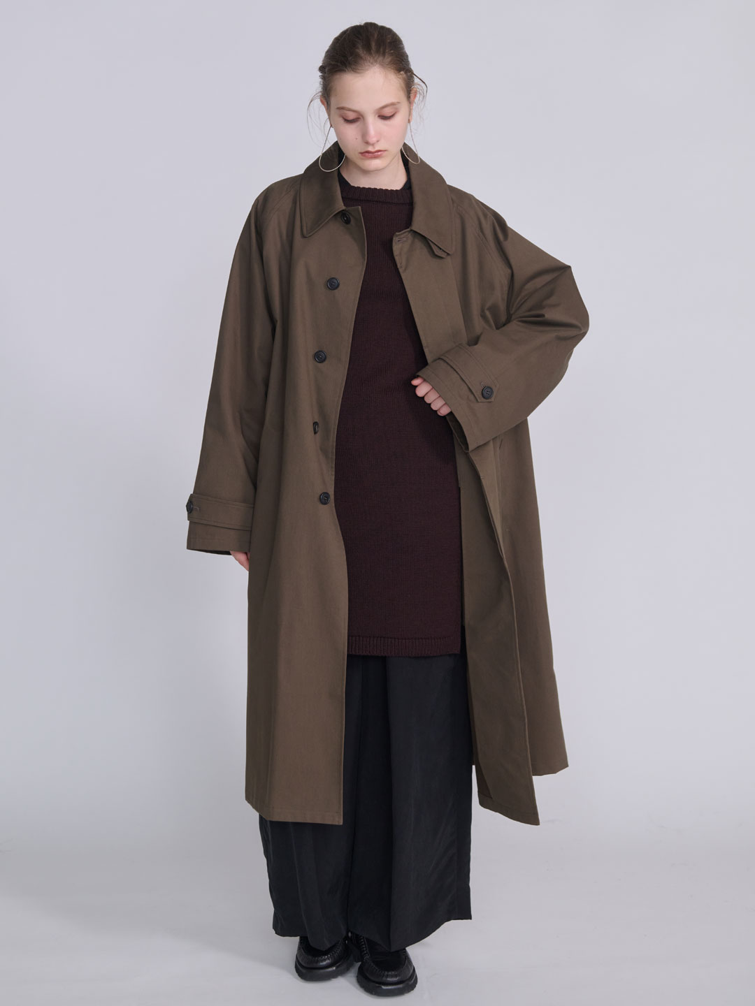 CristaSeya(クリスタセヤ) | オーバーサイズ ラグラン トレンチ ウィズ