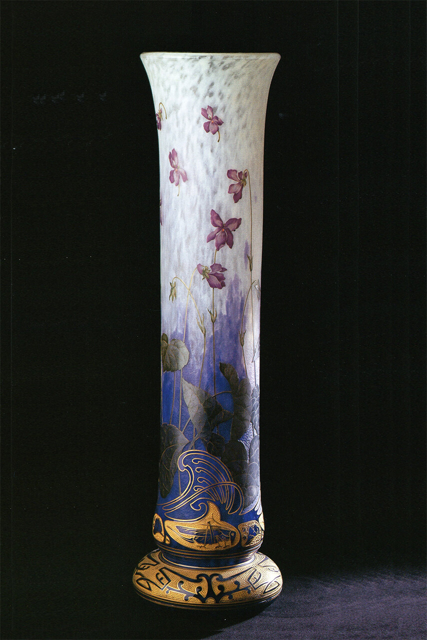 ドーム スミレ文花瓶／取扱作品 - アンティーク・エルテ1920