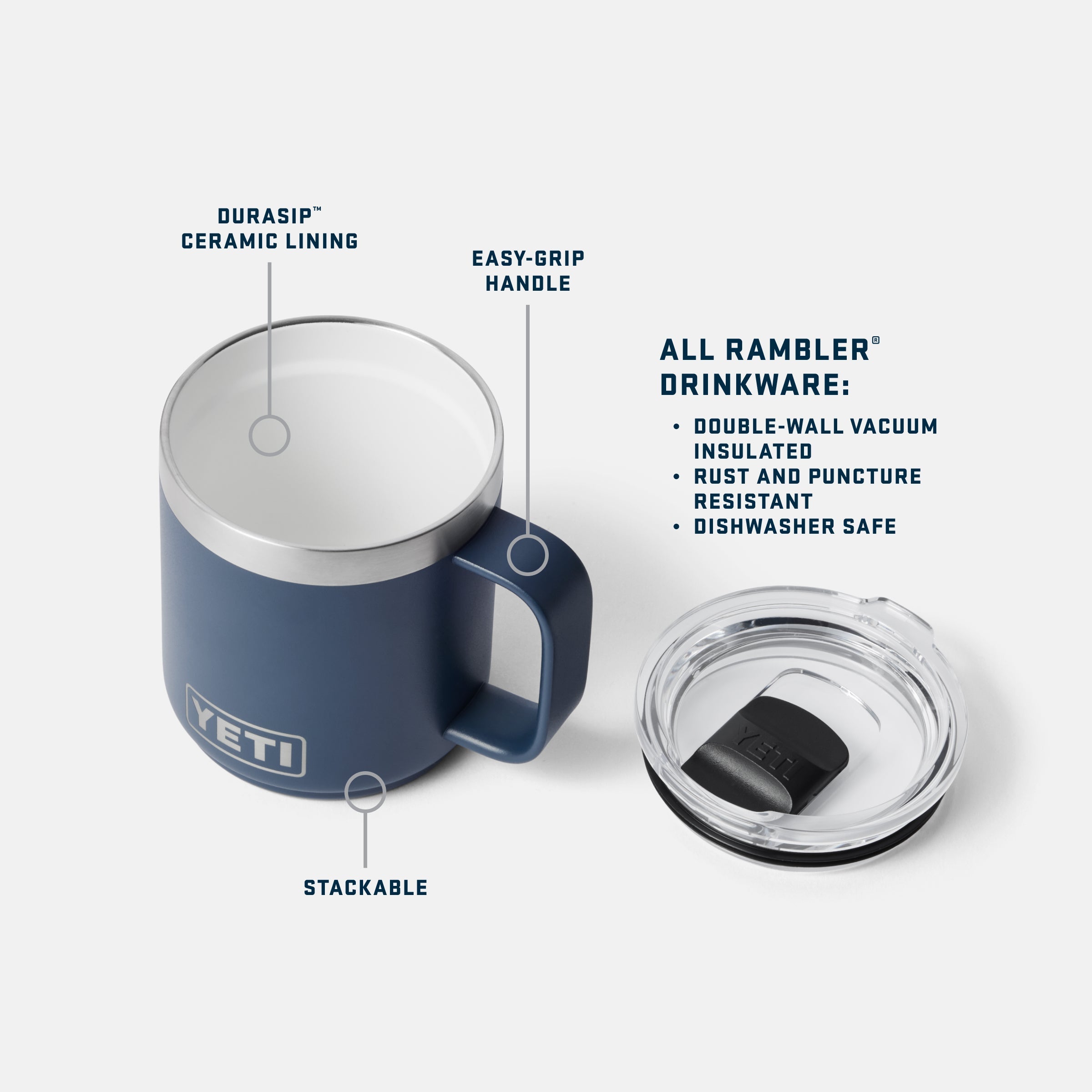 YETI Rambler® 10 oz (295 ml) Stackable Mug – YETI EUROPE