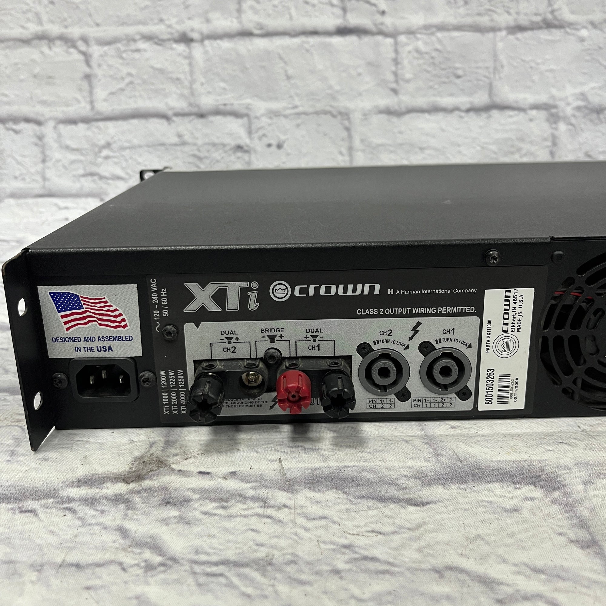 Crown XTI1000 Power Amp - Evolution Music