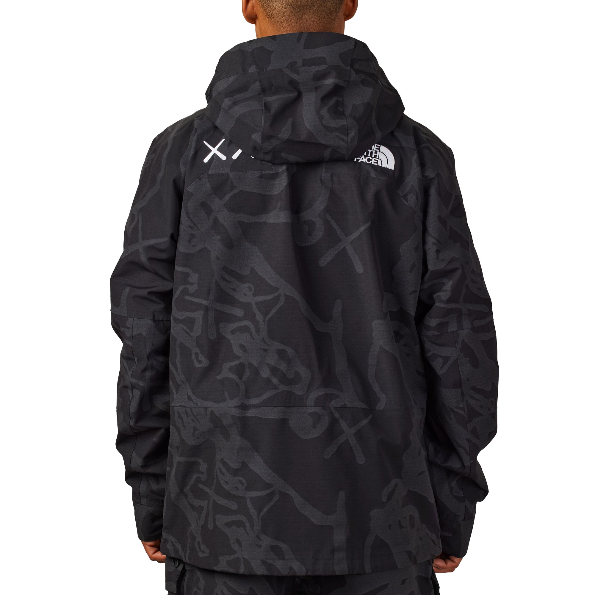 The North Face XX Kaws Mens Freeride Jacket 'Black Dragline Printe