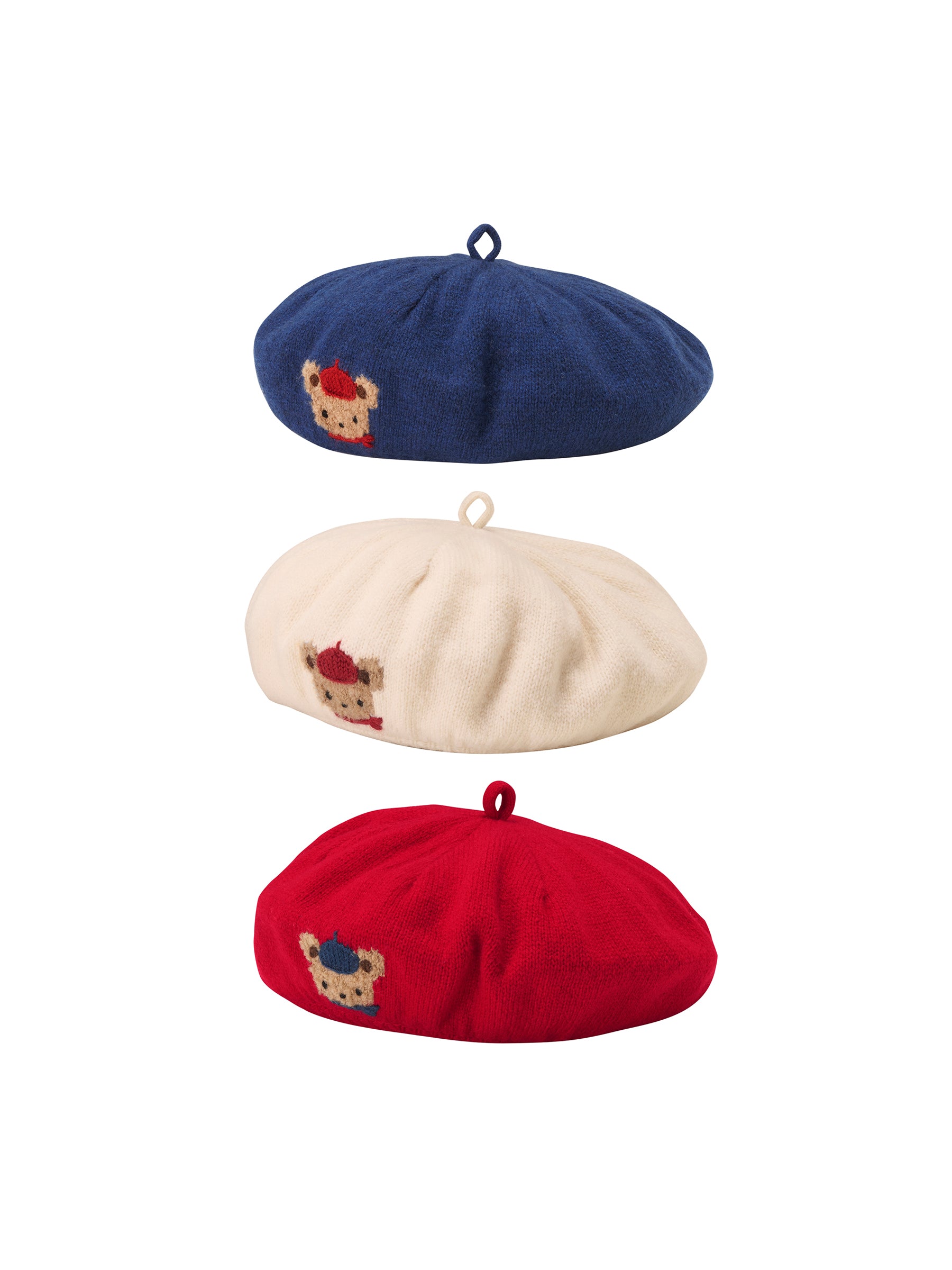 ファミリア ベレー帽 XF赤チェック 完売レア品！今季ファミリアベレー