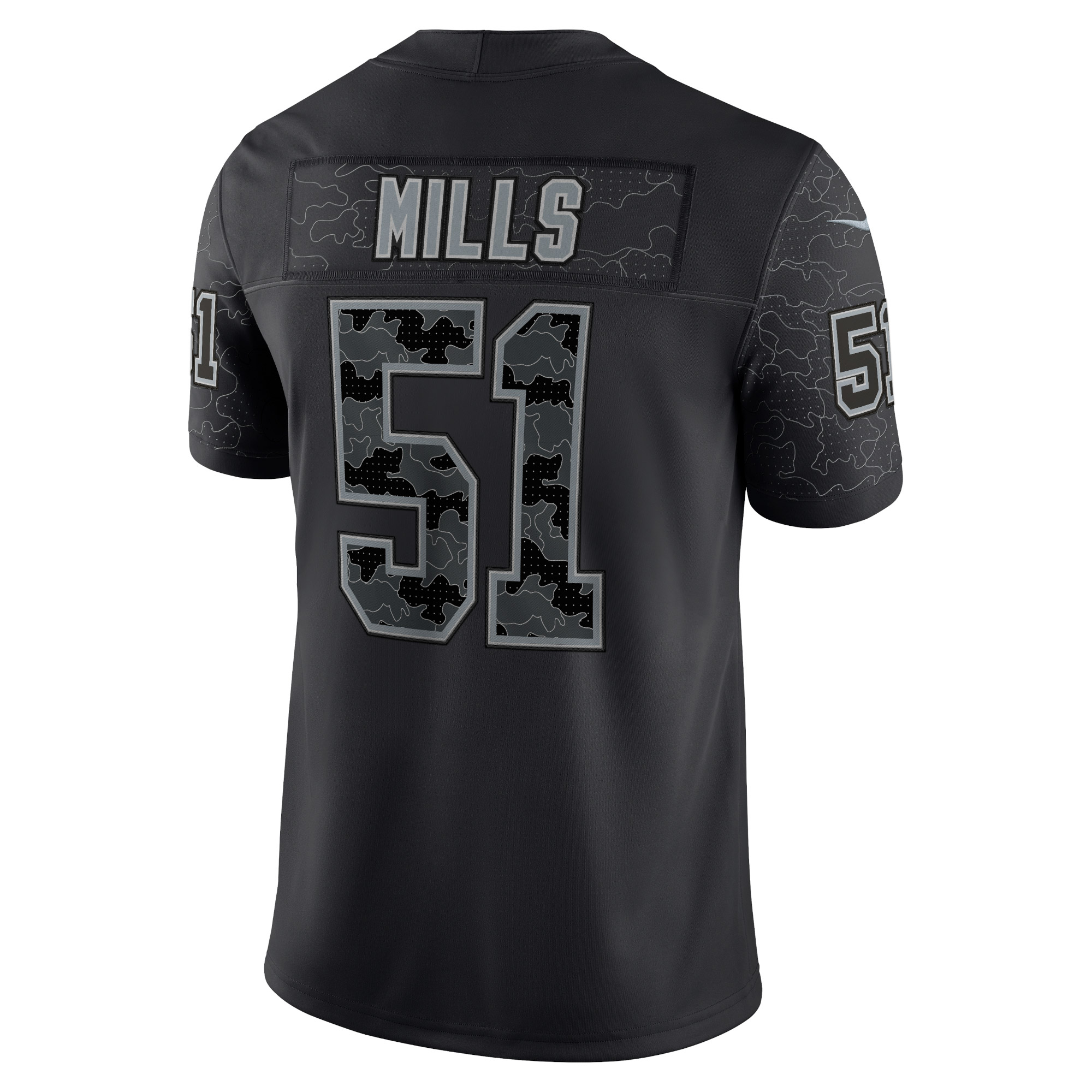 Men's Nike Sam Mills Black Carolina Panthers Retired Player RFLCTV