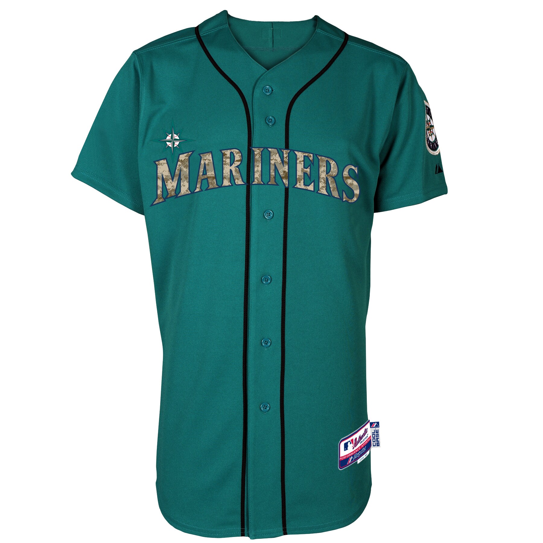 Men's Seattle Mariners Majestic Northwest Green Fashion Authentic