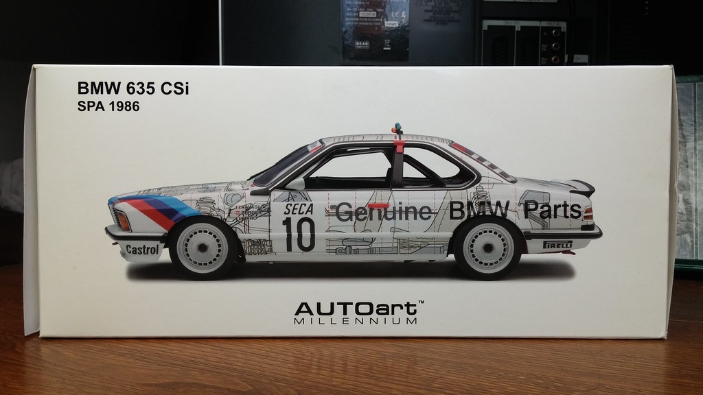 AUTOart 1:18 1986 BMW 635CSi (#10 Genuine BMW Parts: ETCC Spa