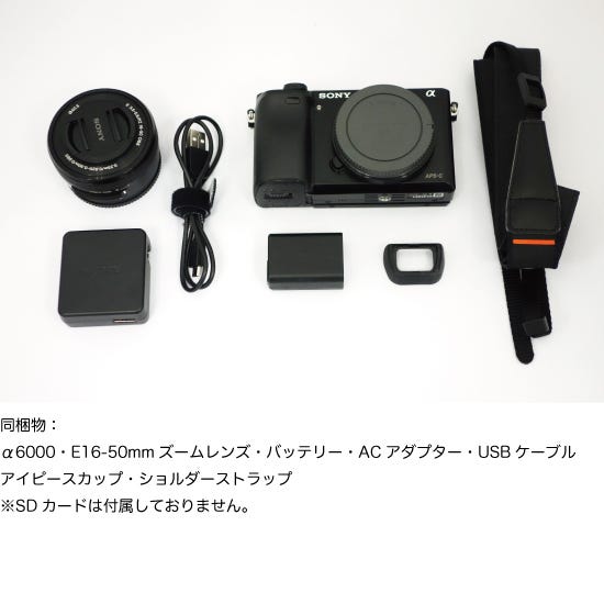 レンタル] ソニー α6000 パワーズームレンズキット ミラーレス一眼