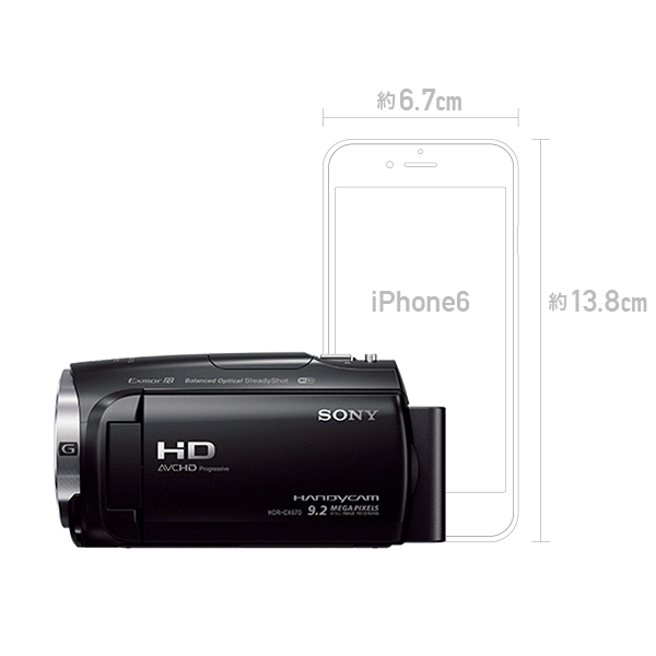 レンタル] ソニー ビデオカメラ HDR-CX670 ブラック - Rentio[レンティオ]