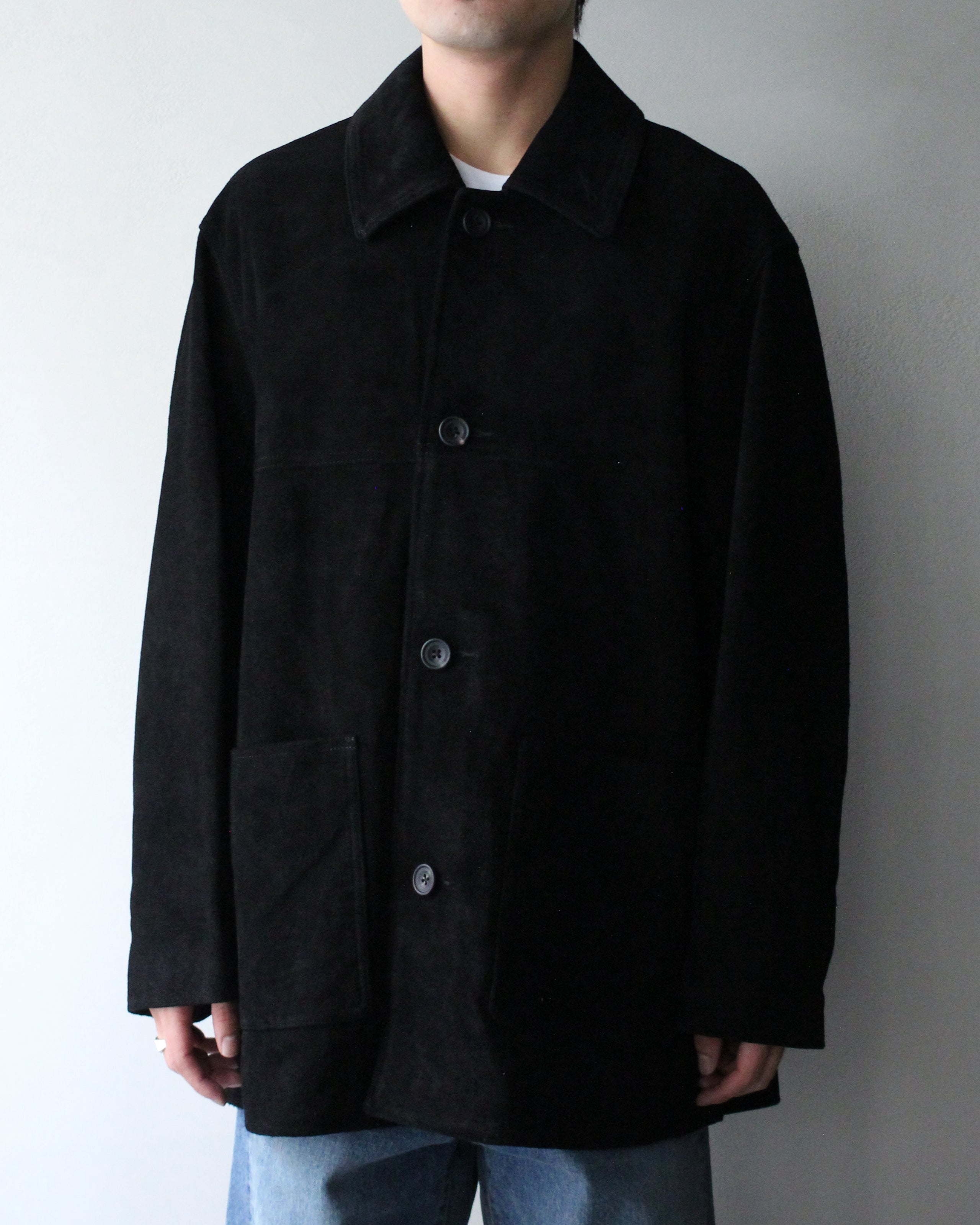 ssstein/COW SUEDE CAR JACKET
