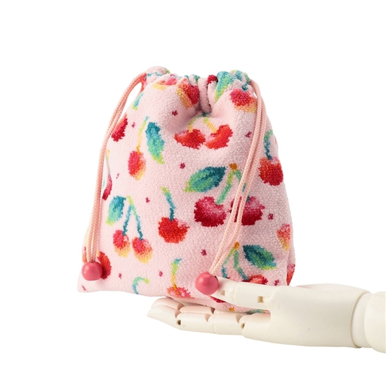 チェリードット 巾着 L/CRD-253049（WEB限定）(ペールピンク