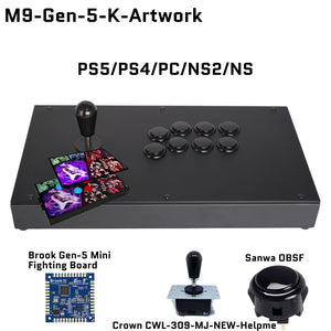 FightBox M9 Arcade Game Controller for PC/PS/XBOX/SWITCH