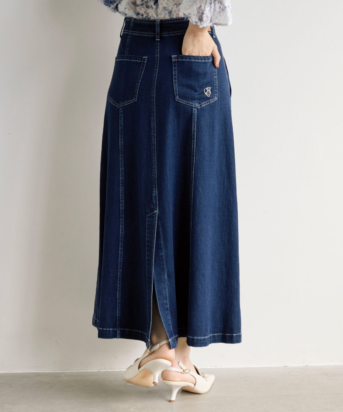 マチ入りデニムスカート｜Stola.（ストラ）公式通販サイト